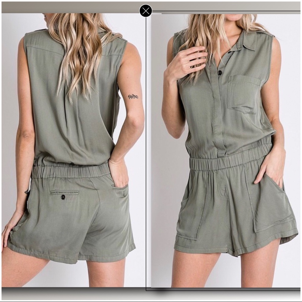 FABULOUS SAFARI STYLE ROMPER - Picture 6 of 8